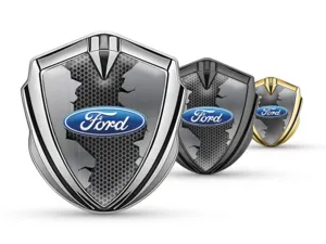 Ford Emblema Fender Badge Stile Sportivo Lucido